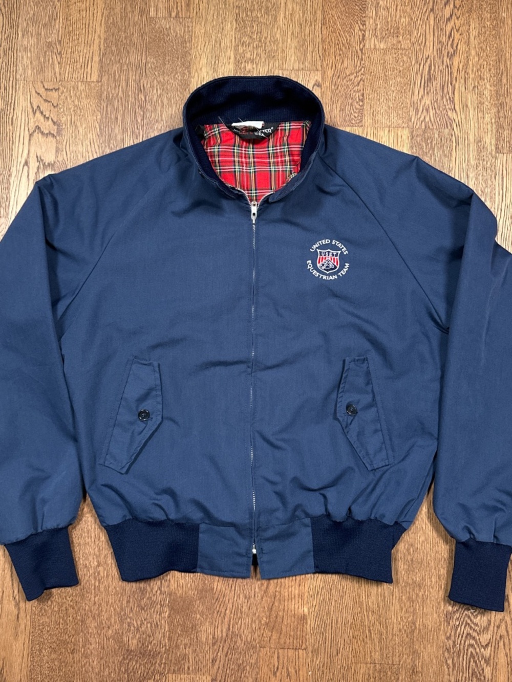 Vintage 90s Sportsmaster United States Equestrian Team USET Bomber Jacket Mens M
